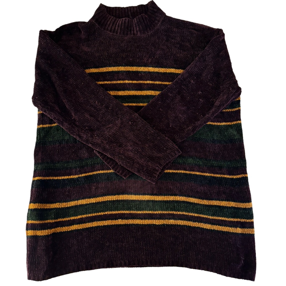 Oversize XL Soft Vintage Striped Sweater